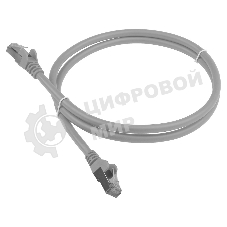 Патч-корд LANMASTER LSZH FTP cat.6, 1.5 м, серый