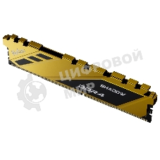 Оперативная память NETAC Shadow, DDR4, 8GB (1x8GB), 3200MHz, CL16, DIMM, с радиаторами, желтый