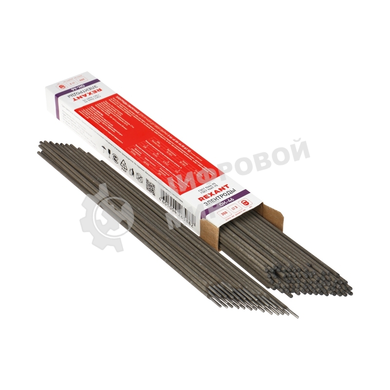 Электрод Rexant 350 мм ОК-46 3 мм пачка 3 кг
