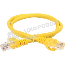 Патч-корд ITK Generica PC05-C5EU-3M-G U/UTP не экранированный RJ-45 вил.-вилка RJ-45 cat.5e 3м желтый ПВХ (уп.:1шт)