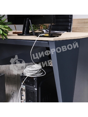 Пaтч-корд U/UTP Rexant, cat.5e, RJ45-RJ45, неэкранированный, PVC серый, 25м