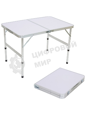 Ecos Стол складной TD-02 (90*60*60 cм) алюминий + мдф