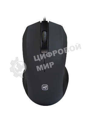 Мышь проводная Defender MM-310 черный, 1000 dpi, USB, кнопки - 3