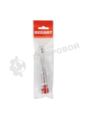 Припой без канифоли ПОС-90 Rexant, 10 г, Ø1.0 мм, (олово 90%, свинец 10%), колба