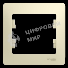 Рамка 1-м Glossa беж. SchE GSL000201