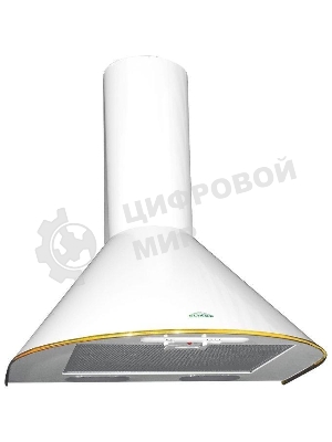 Вытяжка каминная Elikor Эпсилон 60П-430-П3Л белый/золотистый, 59.5 см, 430 куб. м/ч, 54 дБ