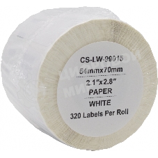 Этикетки Cactus CS-LW-99015 сег.:70x54мм черный белый 320шт/рул Dymo Label Writer 450/4XL