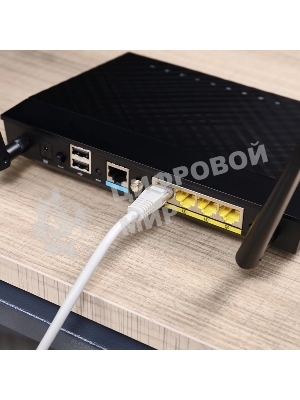 Пaтч-корд U/UTP Rexant, cat.5e, RJ45-RJ45, неэкранированный, PVC серый, 25м