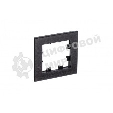 Рамка 1-м AtlasDesign Nature металл оникс SchE ATN312301