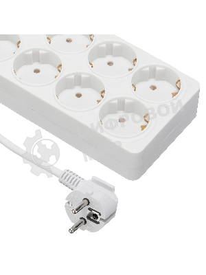 Сетевой фильтр Buro 800SH-1.8-W 1.8 м, 8 розеток, белый, коробка