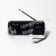 Радиоприемник портативный Сигнал РП-226BT черный/серебристый USB microSD