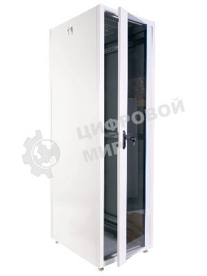 Шкаф телекоммуникационный напольный ЭКОНОМ 42U (600 × 1000) дверь стекло, дверь металл