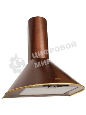 Вытяжка каминная Elikor Эпсилон 60П-430-П3Л медный антик/золотистый, 60 см, 430 куб. м/ч, 54 дБ