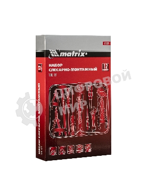 Набор инструментов Matrix набор слесарно-монтажный 12 пред.