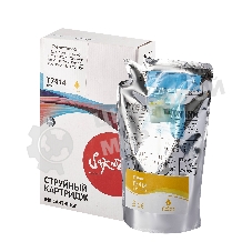 Контейнер с чернилами Sakura C13T741400 (T7414 Y) для Epson, пурпурный, 1000 мл.