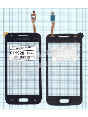 Сенсорное стекло (тачскрин) для Samsung Galaxy Ace 4 SM-G313F, черное