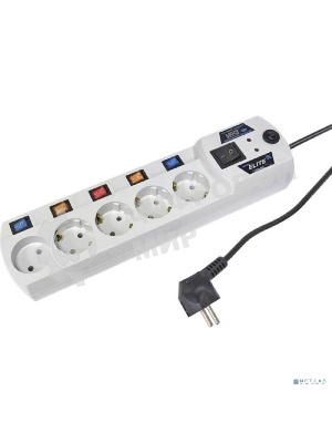 Сетевой фильтр Most EHV 5 м, 5 розеток, белый, коробка