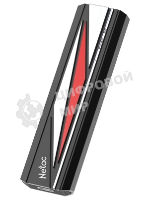 Внешний SSD Netac ZX20L, 512 Gb, USB 3.2 Gen 2x2 Type-C, R/W 2000/1800, черный