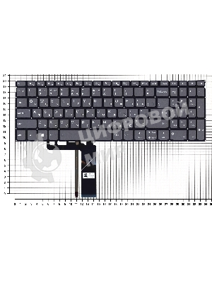 Клавиатура для ноутбука Lenovo ThinkBook 15-IIL 15-IML черная с подсветкой