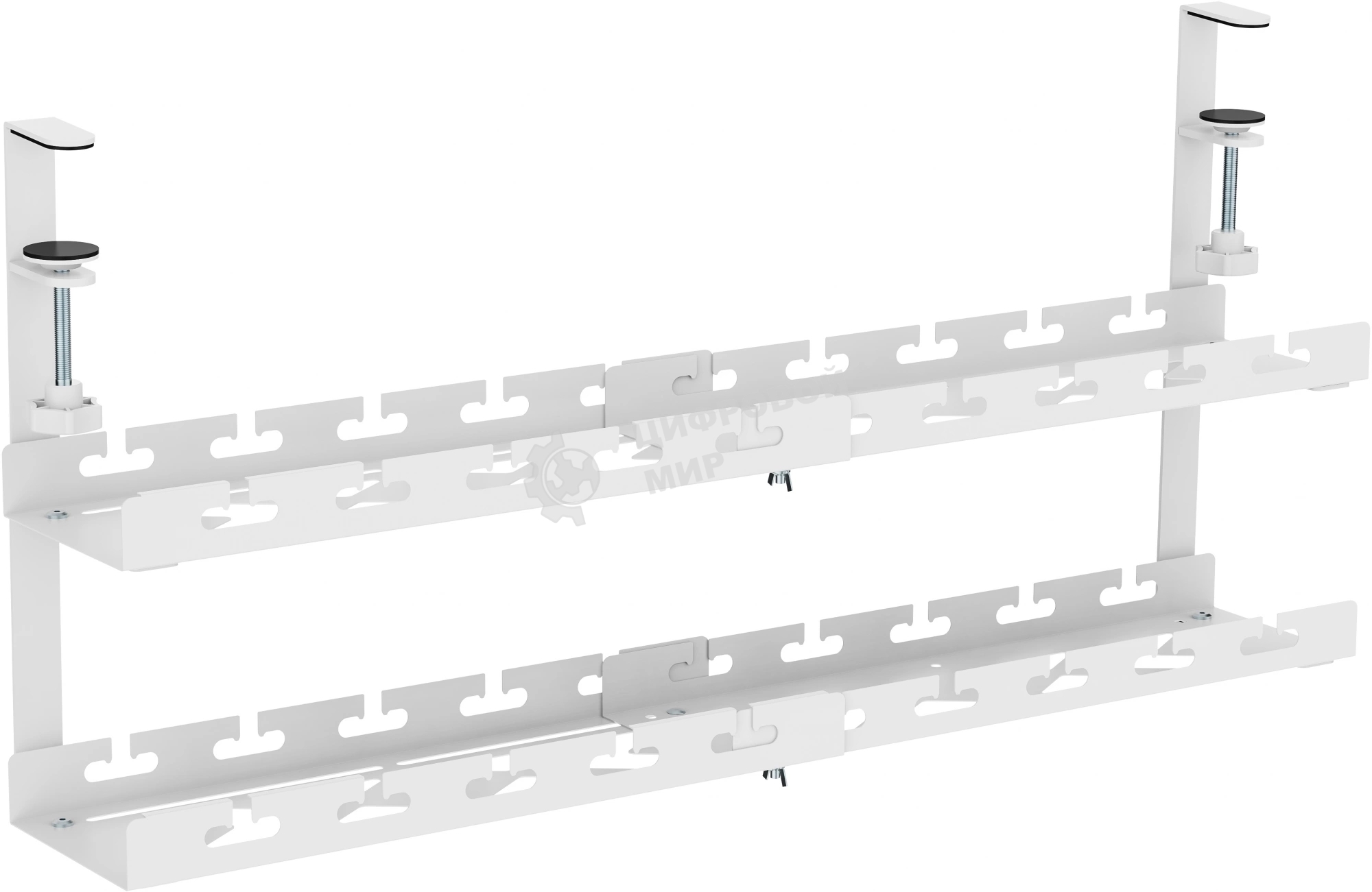 Кабель-канал Cactus CS-CM-700-2WT для столов 72.8x13.5x34.2 см белый