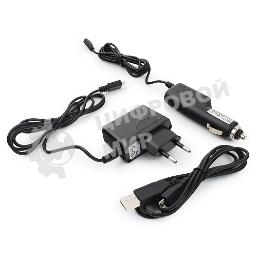 Набор зарядных устройств Gembird с Micro-USB разъемом MP3A-CAR-KIT1 110/220V-5V и 12VDC-5V черный