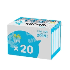 Элемент питания Космос алкалиновый LR LR6 (уп.20шт)