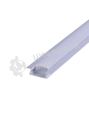 Комплект врезного алюминиевого профиля с рассеивателем Rexant 22х6 мм, 2 м