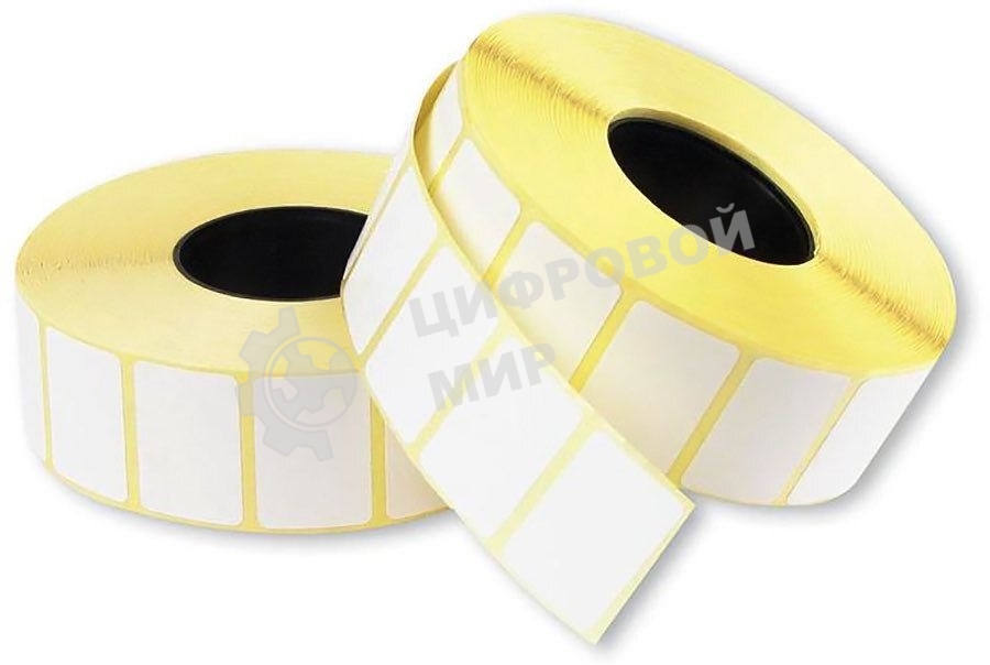 Термоэтикетки Cactus Top CS-TT30201800 сег.:30x20мм самоклей. д.вн.рул.92мм д.вт.40мм 1800шт/рул белый