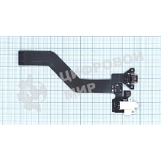 Шлейф разъема питания с аудио разъемом для Meizu Pro 6 белый