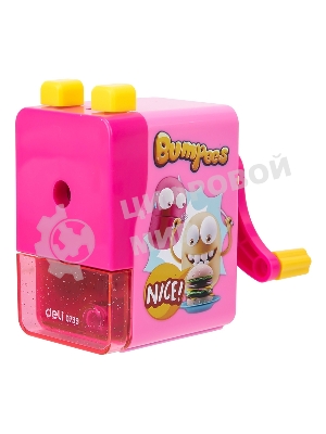 Точилка для карандашей механическая Deli E0739, 1 отверстие, пластик, ассорти