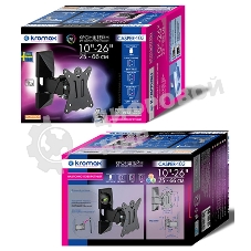 Кронштейн Kromax CASPER-102 черный, для LED/LCD ТВ 10