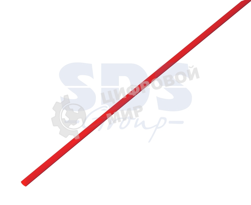 Термоусаживаемая трубка Rexant 10,0/5,0 мм, красная (бухта 100 м)