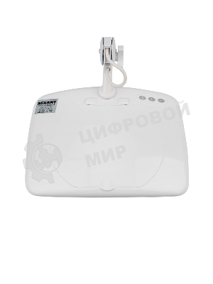 Лупа на струбцине Rexant, квадратная, 5D, с подсветкой 60 SMD LED, сенсорный регулятор яркости, белая