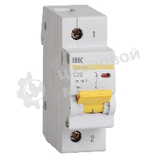 Выключатель автоматический ВА47-100 1Р 20А 10кА х-ка C MVA40-1-020-C IEK
