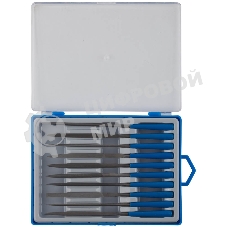 Профи набор надфилей Зубр 10 шт 140 мм, в боксе