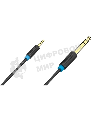 Кабель Vention аудио Jack 6,5 мм M/3,5 M - 1,5 м BABBG