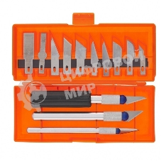 Набор резцов по дереву Sparta пластмассовые рукоятки, 13 шт.