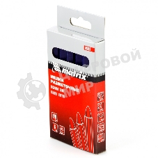 Мелки разметочные Matrix восковые синие, 120 мм, коробка 6 шт.