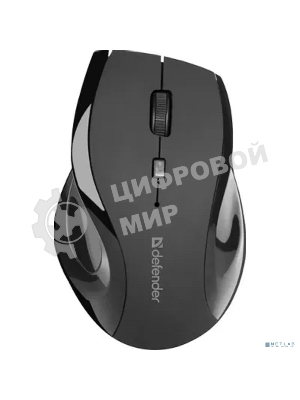 Мышь беспроводная Defender Accura MM-295 черный, 1600 dpi, радиоканал, USB, кнопки - 6