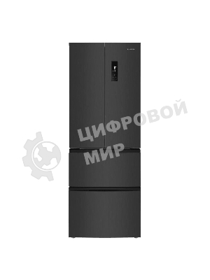 Холодильник Maunfeld MFF180NFSBE01 серый трехкамерный 224/113л морозилка снизу, No Frost