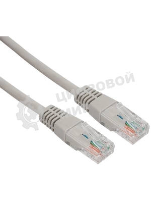 Пaтч-корд U/UTP Rexant, cat.5e, RJ45-RJ45, неэкранированный, LSZH серый, 1м