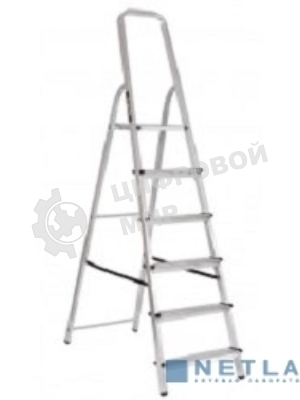 Стремянка алюминиевая Вихрь СА 1х6