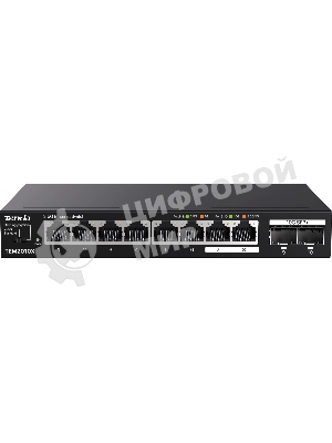 Коммутатор сетевой Tenda TEM2010X Настольное исполнение 8x10Base-T/100Base-TX/1000Base-T 2xSFP+ 12 Вт TEM2010X