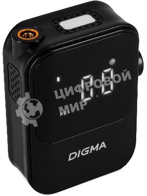 Автомобильный компрессор Digma QBK-120B черный, шланг 0.2м