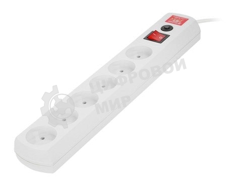 Сетевой фильтр Most LR 1.7м (6 розеток) белый (коробка)
