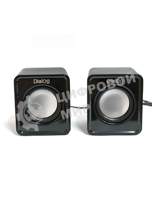 Акустическая система Dialog Colibri AC-02UP черный акустические колонки 2.0, 5W RMS, питание от USB