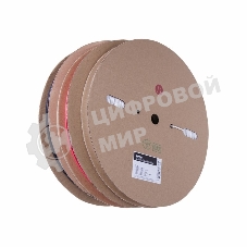 Термоусаживаемая трубка Rexant 10,0/5,0 мм, красная (бухта 100 м)