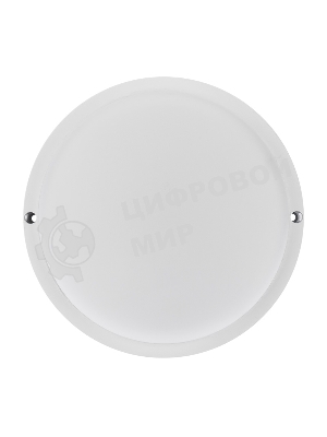 Светильник светодиодный пылевлагозащищенный Rexant ЖКХ-01 круг 18 Вт 1800 Лм IP65 174 мм 6500 K с микроволновым датчиком движения