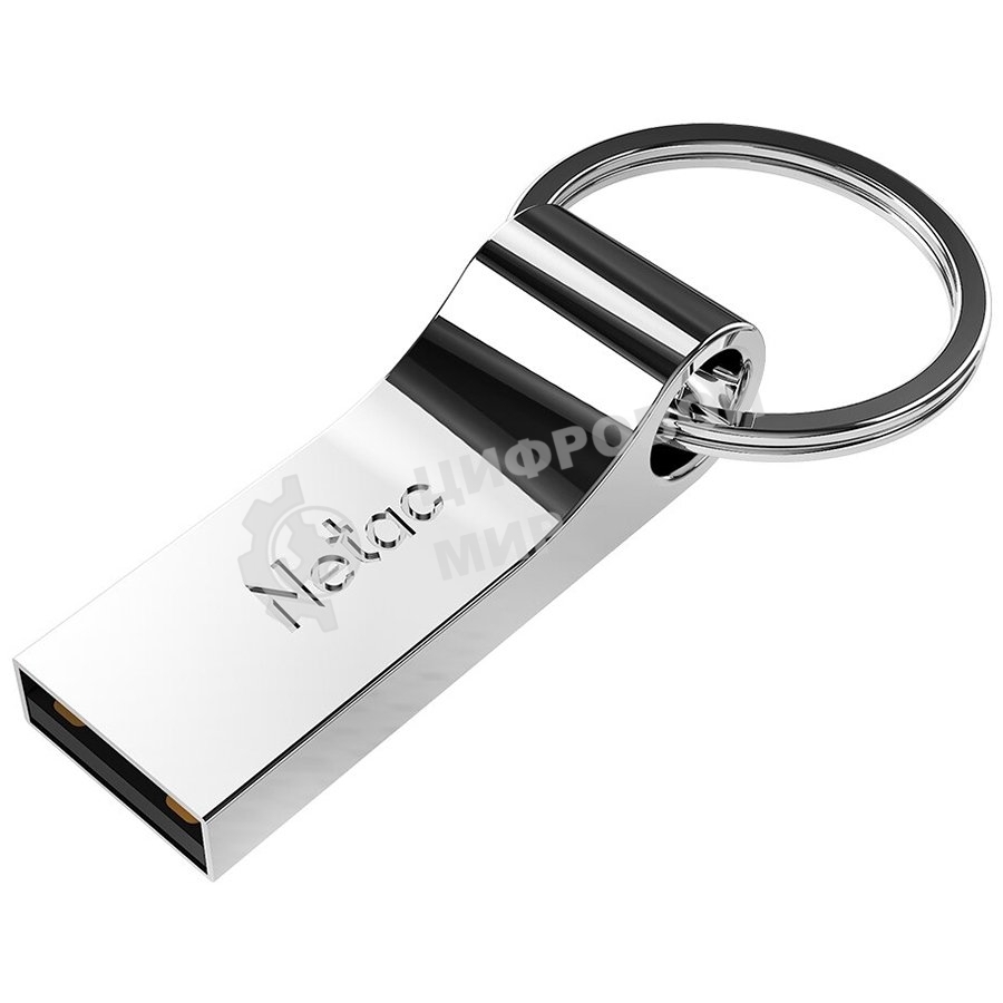 Флешка USB Netac U275 (NT03U275N-064G-20SL), 64Gb, USB 2.0, R/W 50/15, серебристый