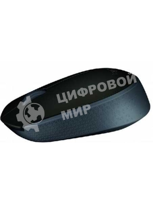 Мышь беспроводная Logitech M171 черный/серый, 1000 dpi, радиоканал, USB, кнопки - 3